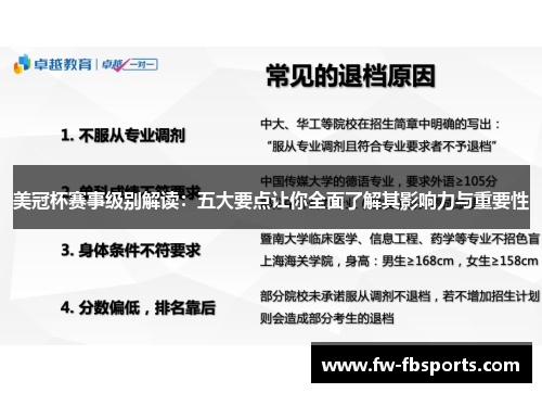 美冠杯赛事级别解读:五大要点让你全面了解其影响力与重要性 美冠杯赛事级别解读:五大要点让你全面了解其影响力与重要性